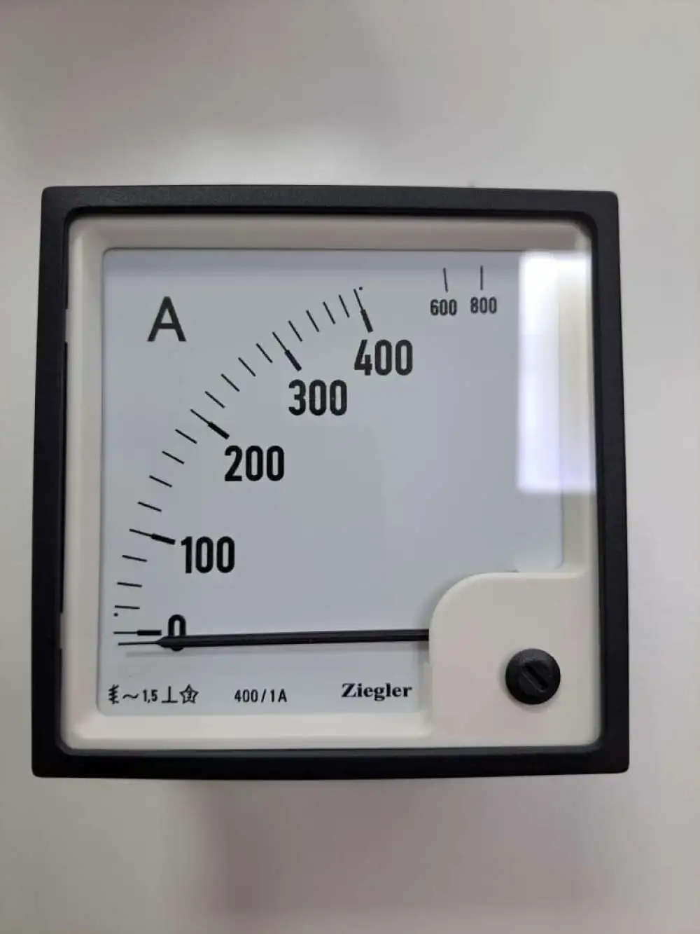 Ziegler EQ96 Analog Panel Ampere Meter for electrical panels